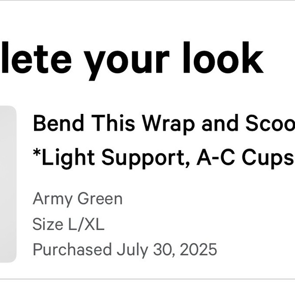 Lululemon NWT Army Green Sports Bra - Picture 4 of 4